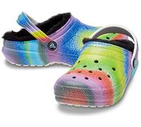 Crocs Teenager Classic Lined Spray DYE Clog Kids White, Größe:38/39 EU