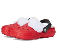 Crocs Uni-Kinder Classic Holiday gefütterte Clogs (kleines großes Kind), Varsity Red/Multi, 30.5 EU