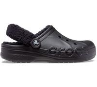 Crocs Unisex Baya Gefütterter Clog mit Fuzz-Riemen Holzschuh, Schwarz, 41/42