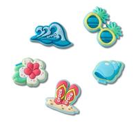 Crocs Unisex Beach Time 5 Pack Schuhanhänger, Mehrfarbig