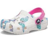 Crocs Classic Butterfly Clog T 208300, Unisex-Hausschuhe für Kinder und Jungen, White Multi, 22/23 EU