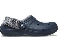 Hausschuh CROCS "Unisex Classic Fleece Lined Clog", Damen, Gr. 37, navy, Croslite™, Schuhe, Clog, Pantoffel mit Warmfutter (93752841-37) navy