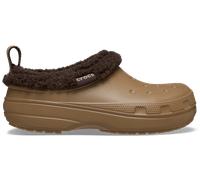 Clog CROCS "Classic Lined Clog Shorty", Herren, Gr. 38, braun, Croslite™, Schuhe, Regenschuh, Outdoorschuh, Hausschuh mit Warmfutter (49636710-38) braun