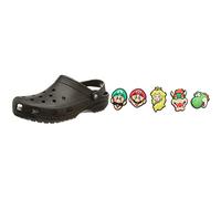 Crocs Unisex Classic Pantoffeln + Jibbitz-Schuhanstecker 5er-Set