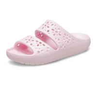 Crocs Damen Classic Floral Cut Out Sandale (Größe 42 , rosa)
