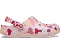 Clog CROCS "Classic Vday Clog", Damen, Gr. 41, rosa, pink milk hearts, Croslite™, kontrastfarbene Details, Schuhe Clog, Sommerschuh, Strandschuh, Hausschuh mit Fersenriemen (64278459-41) rosa, pink mi