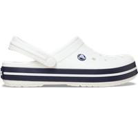 Clog CROCS "Crocband", Herren, Gr. 36, blau (weiß, navy), sportlich, Schuhe, Sommerschuh, Gartenschuh, Poolslides, mit farbiger Laufsohle (38061764-36) weiß, navy