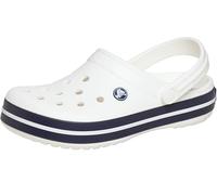 Clog CROCS "Crocband", Herren, Gr. 36, blau (weiß, navy), sportlich, Schuhe, Sommerschuh, Gartenschuh, Poolslides, mit farbiger Laufsohle (38061764-36) weiß, navy