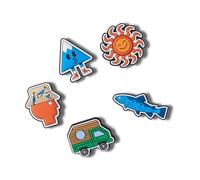 Crocs Unisex Doodlez Schuhanhänger, Tag am See, Einheitsgröße