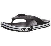 Crocs Unisex Flip Flop, Bayaband Flip, Black/White, 37/38 EU
