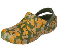 Crocs Unisex Erwachsene Bistro Work Graphic Clog Clog, Army Green/Multi, 38/39 EU