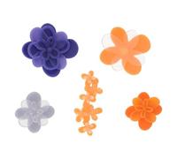 Crocs Unisex-Erwachsene Blooming Ombre Florals 5 Pack Schuhanhänger, Mehrfarbig