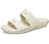 Crocs Classic Sandale - Unisex Sandalen für Erwachsene mit zwei Riemen, Bone, 45/46 EU