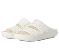 Crocs Unisex Erwachsene Classic Floral Cut Out Sandal Sandalen, Chalk, 38/39 EU