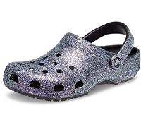 Crocs Unisex-Erwachsene Classic Glitter Clogs, Schwarz/Multi, 14 Women/12 Men