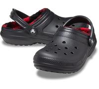 Crocs Unisex-Erwachsene Classic Holiday Lined Clogs, Buffalo Plaid/Black/Varsity Red, 11 Women/9 Men