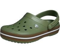 Crocs Crocband Gum Clog Badelatschen Herren - oliv, beige, Größe 42-43