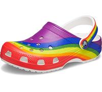 Crocs Unisex-Erwachsene Herren und Damen Classic Rainbow Dye Clog, Regenbogenfarben, 41 EU Men / 42 EU Women