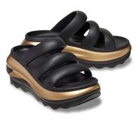 Crocs Unisex-Erwachsene Mega Crush Triple Strap Sandal Platform, Schwarz/Gold-Metallic, 39/40 EU