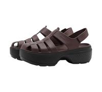 Crocs Unisex-Erwachsene Stomp Fisherman Sandalen mit Absatz, Mokka, 38/39 EU