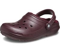 Crocs Unisex Kids Classic Lined Clog, Dark Cherry, 10 UK Men/ 12 UK Women
