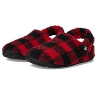 Crocs Unisex Kinder Classic Buff Check Cozzzy Slipper K Hausschuhe, Varsity Red/Black, 30/31 EU