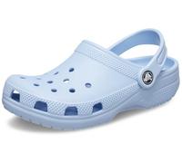 Clog CROCS "Classic Clog K", Kinder, Gr. 25, blau (hellblau), Croslite™, unifarben, Schuhe Clog, Hausschuh, Schlappen, Sandale mit Fersenriemen (23484513-25) hellblau
