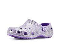 Crocs Unisex Kinder Classic Fantasy Glitter Clog K Holzschuh, Violett, 32/33 EU