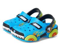 Clog CROCS "Classic IAM Monster Truck", Kinder, Gr. 23, blau (blau kombiniert), Croslite, kontrastfarbene Details, casual, Schuhe, mit Lüftungsöffnungen (64873919-23) blau kombiniert