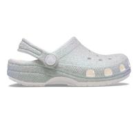 Crocs Unisex Kinder Classic Iridescent Glitter CgK Clog, White, 30/31 EU