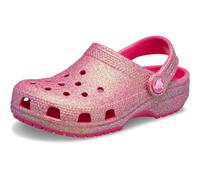 Crocs Unisex Kinder Classic Iridescent Glitter CgT Clog, Dragon Fruit, 24/25 EU