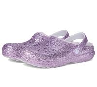 Crocs Unisex Kinder Classic Lined Chunky Glitter Clog K Clog, Purple Moon