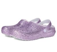 Crocs Unisex Kinder Classic Lined Chunky Glitter Clog T Clog, Purple Moon, 19/20 EU