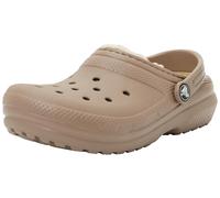 Crocs Unisex Kinder Classic Lined Clog K Clog, Mushroom/Bone, 33/34 EU
