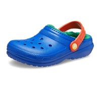 Crocs Unisex Kinder Classic Lined Clog T Clog, Blue Bolt/Multi, 23/24 EU