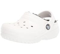 Crocs Unisex Kinder Classic Lined Clog T Clog, White/Grey, 27/28 EU