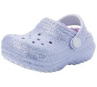 Crocs Unisex Kinder Classic Lined Glitter Clog K Clog, Frosted Glitter, 29/30 EU