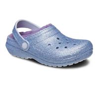 Crocs Unisex Kinder Classic Lined Glitter Clog K Clog, Frosted Glitter, 33/34 EU