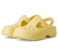 Crocs Unisex Kinder Classic Mary Jane Clog K Holzschuh, Daylily, 28 EU
