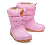Crocs Classic Neo Puff Boot K Mode-Stiefel, Pink Tweed Gum, 33 EU