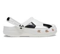 Crocs Unisex Kinder Classic Soccer Ball Clog T Holzschuh, weiß/schwarz