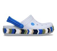 Crocs Crocband Chevron Band Clog Sandale Kinder Sandalen Lifestyle Größe 34 steel-blue blaze