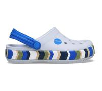 Crocs,Unisex Kinder,Crocband Chevron Band Clog T,Stahl/Blaue Flamme,23-24