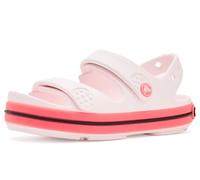 Crocs Unisex Kinder, Crocband Cruiser Neon Band Sandal T, Bubble Ice/Pink Blast, Größe 39