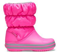 Crocs Unisex Kinder Winter Puff Boot Kids Stiefel, Electric Pink/Light Grey, 25/26 EU