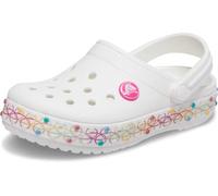 Crocs Unisex Slides, White, 33-34 EU