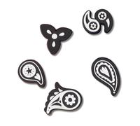 Crocs Unisex's Paisley Bandana 5er-Pack Schuhanhänger, Einheitsgröße, Bandana mit Paisleymuster, Einheitsgröße