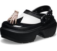 Crocs Wednesday Addams Stomp Clog für Damen, Schwarz, 41/42 EU
