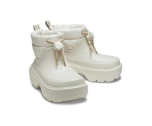 Crocs Winterboots "Stomp Puff" in Creme - Größe 38/39 | Damen Stiefel