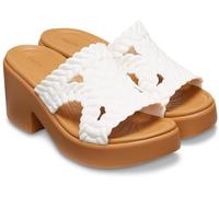 Crocs Brooklyn Damen-Sandalen mit Absatz, Kreide gewebt, 42 EU